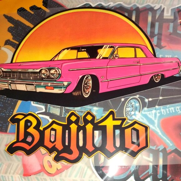 Vintage "Bajito" - IRON ON TRANSFER - Heat Transfer Patch - Rare - Picture 4 of 4